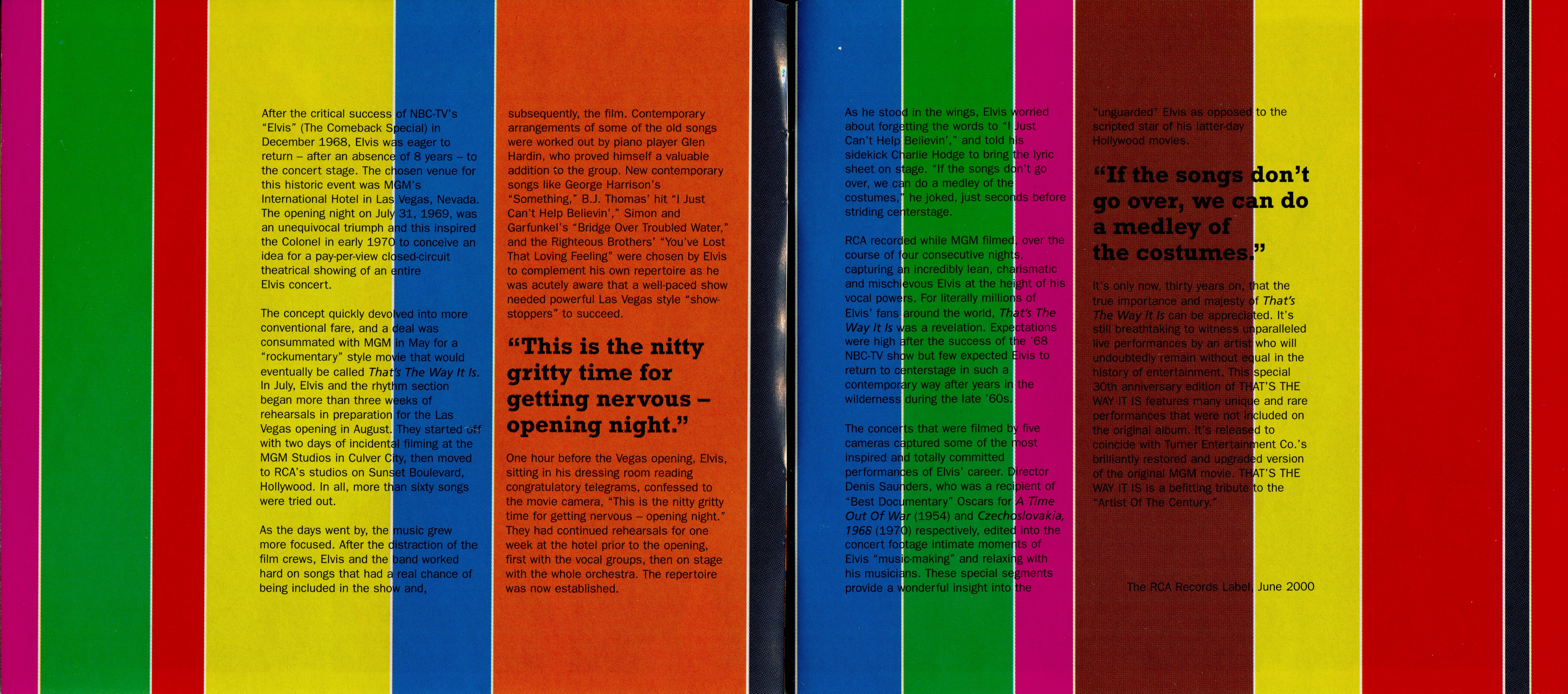 Elvis Presley Thats The Way It Is Special Edition : Booklet 3